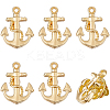 6Pcs Alloy Lapel Pin Backs JEWB-DC0001-23G-1