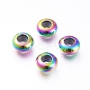 PVD Vacuum Plating 202 Stainless Steel Beads STAS-F148-8mm-07M-1