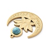 Synthetic Turquoise Pendants LS-STAS-I327-18G-2