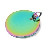 Ion Plating(IP) 304 Stainless Steel Pendants STAS-I311-21RC-2