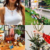 6Pcs 6 Colors Cone Glass Wishing Bottle Decoration AJEW-TA0001-52B-7