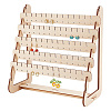 5-Tier Assembled Wood Earring Display Stands EDIS-WH0029-42B-1