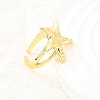 Brass Cuff Rings for Women RJEW-F184-08E-G-4