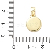 Brass Enamel Pendants KK-CBA3F25-01B-G-4
