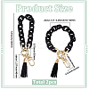 2Pcs Acrylic Cable Chain Bracelet Pendant Decorations AJEW-SC0003-71F-2