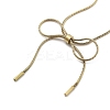304 Stainless Steel Round Snake Chain Bowknot Pendant Necklaces for Women LS-NJEW-Z050-01G-01-2