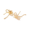 Brass Micro Pave Clear Cubic Zirconia Pendants KK-S376-17B-G-2