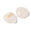 Natural Quartz Crystal Heart Engraving MBTI Figurines Statues for Home Office Desk Decorations X1-G-K353-05C-2