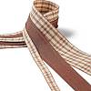 9 Yards 3 Styles Tartan Print Polyester Ribbon SRIB-C002-01F-3