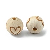 Natural Theaceae Wood Beads WOOD-TAC0007-07E-1