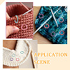 60Pcs Alloy Knitting Stitch Marker Rings FIND-NB0003-46-5