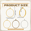 18Pcs 3 Colors Rack Plating Alloy Open Back Bezel Pendants FIND-LP0004-73-2