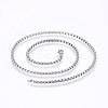 Non-Tarnish 304 Stainless Steel Box Chain Necklaces LS-NJEW-F227-09P-04-1
