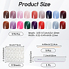 ABS Plastic Pure Color Press On False Nails MRMJ-WH20004-32A-2