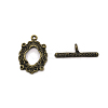 Zinc Alloy Toggle Clasps PALLOY-WH0085-93-1