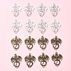30Pcs 2 Colors Tibetan Style Alloy Pendants TIBEP-FS0001-17-7