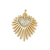 Brass Micro Pave Cubic Zirconia Pendants KK-S528-12G-1