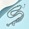 304 Stainless Steel Rectangle Lariat Necklaces NJEW-D333-02P-2