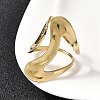 304 Stainless Steel Cuff Rings for Women RJEW-A077-01G-3