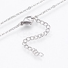 Tarnish Resistant 304 Stainless Steel Pendant Necklaces NJEW-P224-11P-3