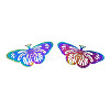 Ion Plating(IP) 201 Stainless Steel Filigree Pendants STAS-S118-102-2