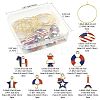 Independence Day DIY Wine Glass Charms  Making Kits DIY-FS0009-55-4