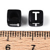 Initial Acrylic Horizontal Hole Beads X-OACR-ZX006-35T-3