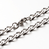 Tarnish Resistant 304 Stainless Steel Twisted Chain Bracelets BJEW-N263-03P-2