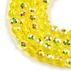 Electroplate Transparent Glass Beads EGLA-B013-02A-AB02-3