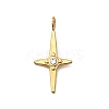 304 Stainless Steel Rhinestone Pendants STAS-B094-19G-1