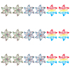 18Pcs 3 Colors 430 Stainless Steel Filigree Pendants STAS-UN0036-03-1