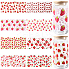 8Pcs 8 Styles PVC Plastic Waterproof Decorative Sticker Labels DIY-SP0004-93E-1