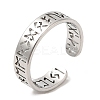 Non-Tarnish 304 Stainless Steel Open Cuff Rings RJEW-K245-57P-3