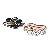 12Pcs 12 Colors Devil's Claw Embroider Thread Cloth on/Sew On Patches PATC-K001-03-2