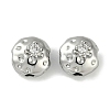 Brass Micro Pave Cubic Zirconia Beads KK-P283-22P-1