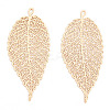 Rack Plating Brass Filigree Big Pendants KKC-T001-55KC-2