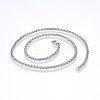 Non-Tarnish 304 Stainless Steel Wheat Chain Necklaces LS-NJEW-F227-05P-04-1