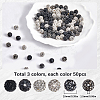 150Pcs 3 Colors Pave Disco Ball Beads RB-SP0001-10A-2