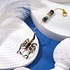 Scorpion Glass Seed Beads Pendant Decoration HJEW-MZ00121-01-2