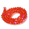 Transparent Electroplate Glass Beads Strands LS-EGLA-A039-T4mm-L14-2