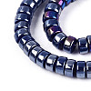 AB Color Plated Opaque Glass Beads Strands GLAA-T026-3x6mm-P09-3