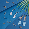 40Pcs 2 Colors Brass Clip-on Earring Findings. with Loop KK-UN0001-76-2