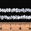 Electroplate Imitation Jade Glass Beads Strands X-GLAA-N023-4mm-01-4