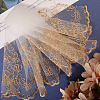 10 Yards Polyester Flower Embroidery  Lace Ribbon OCOR-GF0004-86-7