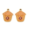 304 Stainless Steel Enamel Pendants STAS-C137-05B-G-1