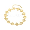 Brass Micro Pave Clear Cubic Zirconia Link Chain Bracelets for Women BJEW-A090-11D-G-4