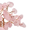 Natural Rose Quartz Chips Tree of Life Decorations DJEW-Q010-01B-2