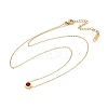 Ion Plating(IP) 304 Stainless Steel Cubic Zirconia Hexagon Pendant Cable Chain Necklaces NJEW-P320-16G-04-4