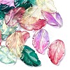 Handmade Transparent Czech Lampwork Pendants LAMP-YW0001-15M-2