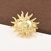 Brass Adjustable Cuff Open Rings RJEW-C145-03G-3